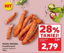 Kaufland MADEJ WRÓBEL Frankfurterki surowe, wędzone 100 g oferta