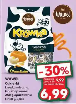 Kaufland WAWEL Cukierki krówka mleczna lub słony karmel oferta