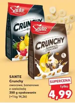 Kaufland SANTE Crunchy owocowe, bananowe z czekoladą oferta