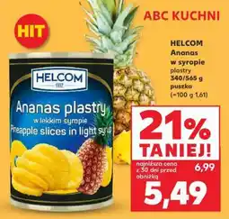 Kaufland HELCOM Ananas w syropie plastry oferta