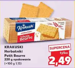 Kaufland KRAKUSKI Herbatniki Petit Beurre oferta