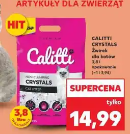 Kaufland CALITTI CRYSTALS Żwirek dla kotów 3,8 l opakowanie oferta