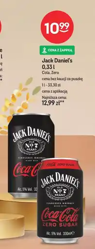 Żabka Jack Daniel’s Cola, Zero oferta