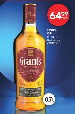 Żabka Grant's Triple Wood Blended Scotch Whisky oferta