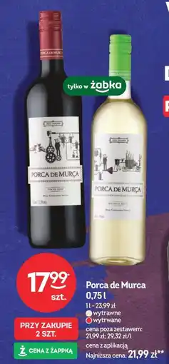 Żabka Porca de Murca 0,75 l (czerwone wytrawne, białe wytrawne) oferta