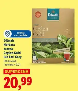 Lidl Dilmah Herbata czarna Ceylon Gold lub Earl Grey oferta