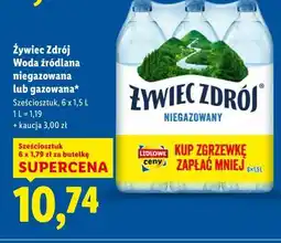 Lidl Żywiec Zdrój Woda źródlana niegazowana lub gazowana oferta