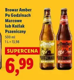 Lidl Browar Amber Po Godzinach Marcowe lub Koźlak Pszeniczny oferta