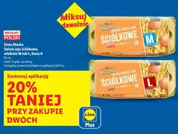 Lidl Złota Nioska Świeże jaja ściółkowe, wielkość M lub L, klasa A, 10 szt oferta