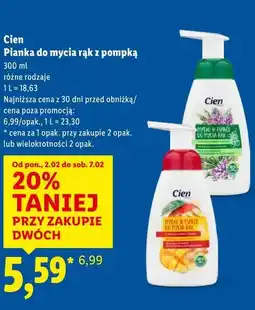 Lidl Cien Pianka do mycia rąk z pompką oferta