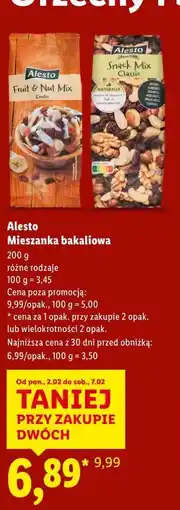 Lidl Alesto Mieszanka bakaliowa oferta