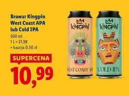 Lidl Browar Kingpin West Coast APA lub Cold IPA oferta