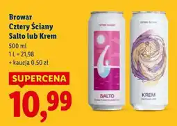 Lidl Browar Cztery Ściany Salto lub Krem oferta