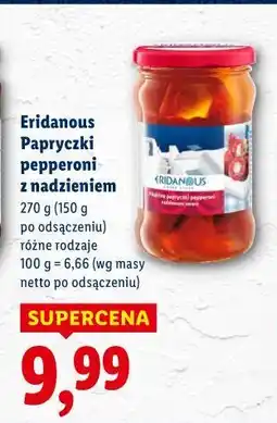 Lidl Eridanous Papryczki pepperoni z nadzieniem oferta