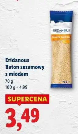 Lidl Eridanous Baton sezamowy z miodem oferta