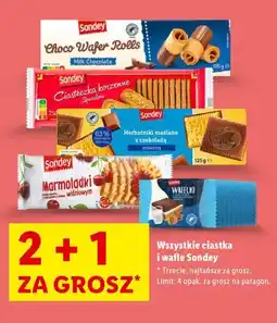 Lidl Sondey Choco Wafer Rolls / Ciastka korzenne / Herbatniki maślane / Marmoladki / Wafelki oferta