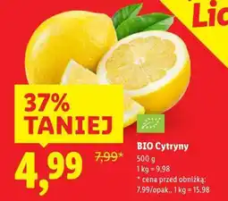 Lidl BIO Cytryny (cytryny ekologiczne) oferta