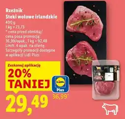 Lidl Rzeźnik Steki wołowe irlandzkie oferta