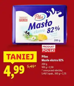 Lidl Pilos Masło ekstra 82% oferta