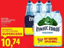 Lidl Żywiec Zdrój woda źródlana gazowana lub niegazowana, sześciopak oferta