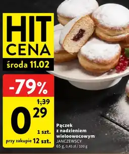 Intermarche Pączek z nadzieniem wieloowocowym oferta