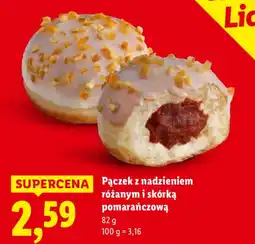 Lidl Pączek z nadzieniem różanym i skórką pomarańczową oferta