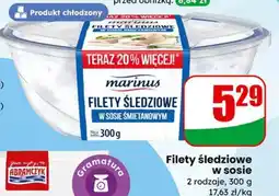 Dino Filety śledziowe w sosie, 2 rodzaje oferta