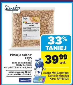 Carrefour Pistacje solone oferta