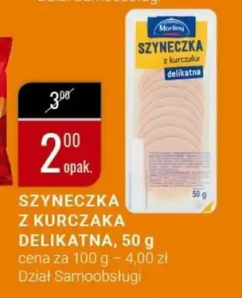 bi1 Szyneczka z kurczaka Morliny 50g oferta