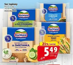 Prim Market Ser topiony Hochland ze szczypiorkiem, ze śmietanką, cheddar, tost oferta
