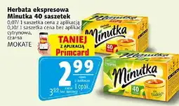 Prim Market Herbata ekspresowa Minutka 40 saszetek cytrynowa, czarna, mokate oferta