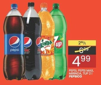 Wafelek Pepsi, Pepsi Max, Mirinda, 7Up 2l oferta