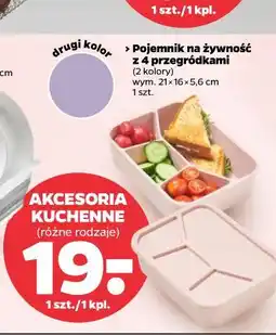 Netto Pojemnik na żywność z 4 przegródkami (2 kolory) oferta