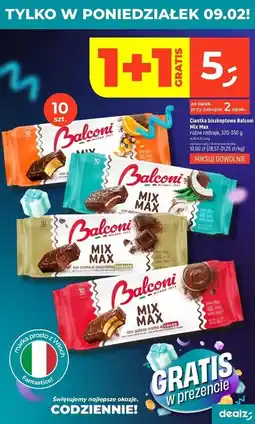 Dealz Biszkopty mix max pomarańczowe Balconi oferta