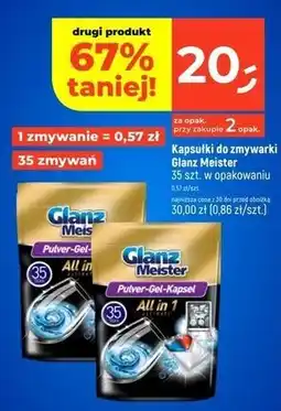 Dealz Tabletki do zmywarki Glanzmeister All In 1 oferta