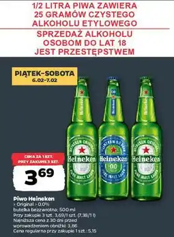 Netto Piwo Heineken 0,0% butelka bezalkoholowa oferta