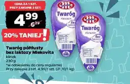 Netto Twaróg półtłusty bez laktozy Mlekovita oferta