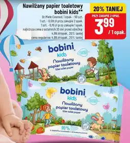 Polomarket Nawilżany papier toaletowy bobini kids oferta