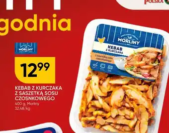 Kebab z kurczaka z saszetką sosu czosnkowego