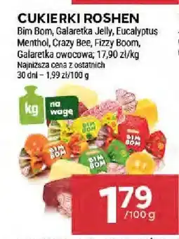 Stokrotka Cukierki Roshen Bim Bom, Galaretka Jelly, Eucalyptus Menthol, Crazy Bee, Bim Bom, Galaretka owocowa oferta