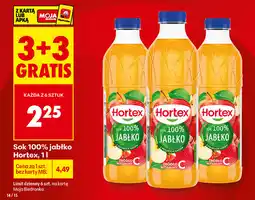 Biedronka Hortex Sok 100% Jabłko oferta