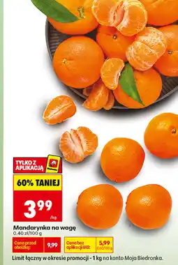 Biedronka Mandarynka na wagę oferta