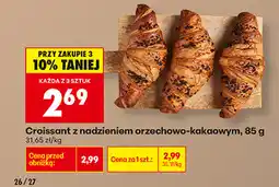 Biedronka Croissant z nadzieniem orzechowo-kakaowym oferta