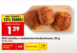 Biedronka Mini ciastka z nadzieniem budyniowym oferta