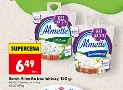 Biedronka Serek Almette bez laktozy, 150 g (śmietankowy, ziołowy) oferta