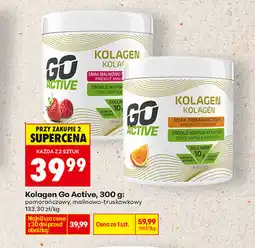 Biedronka Kolagen Go Active, 300 g (pomarańczowy, malinowo-truskawkowy) oferta