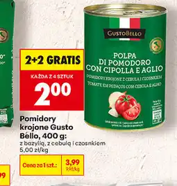 Biedronka Pomidory krojone Gusto Bello oferta
