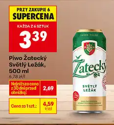 Biedronka Piwo Žatecký Světlý Ležák oferta