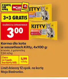 Biedronka Karma dla kota w saszetkach Kitty oferta