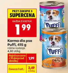 Biedronka Karma dla psa Puffi oferta